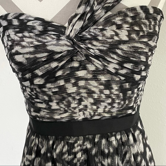 BCBG MAX AZRIA BLACK / WHITE COMBO Prom Ball Gown - Picture 1 of 15
